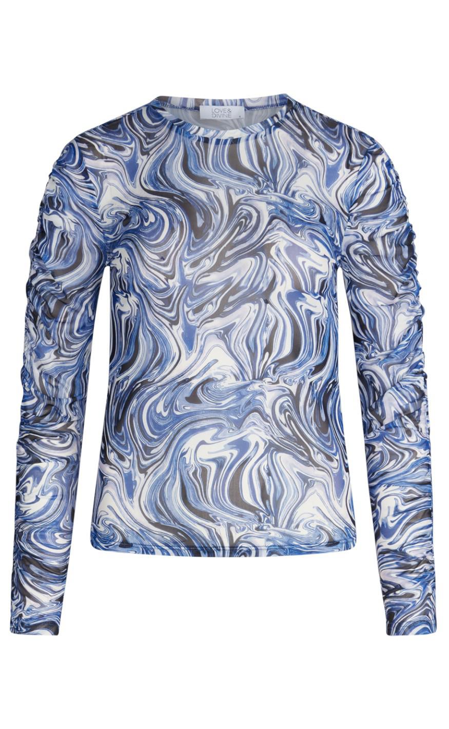 Love Divine Bluse Love656 Cobalt