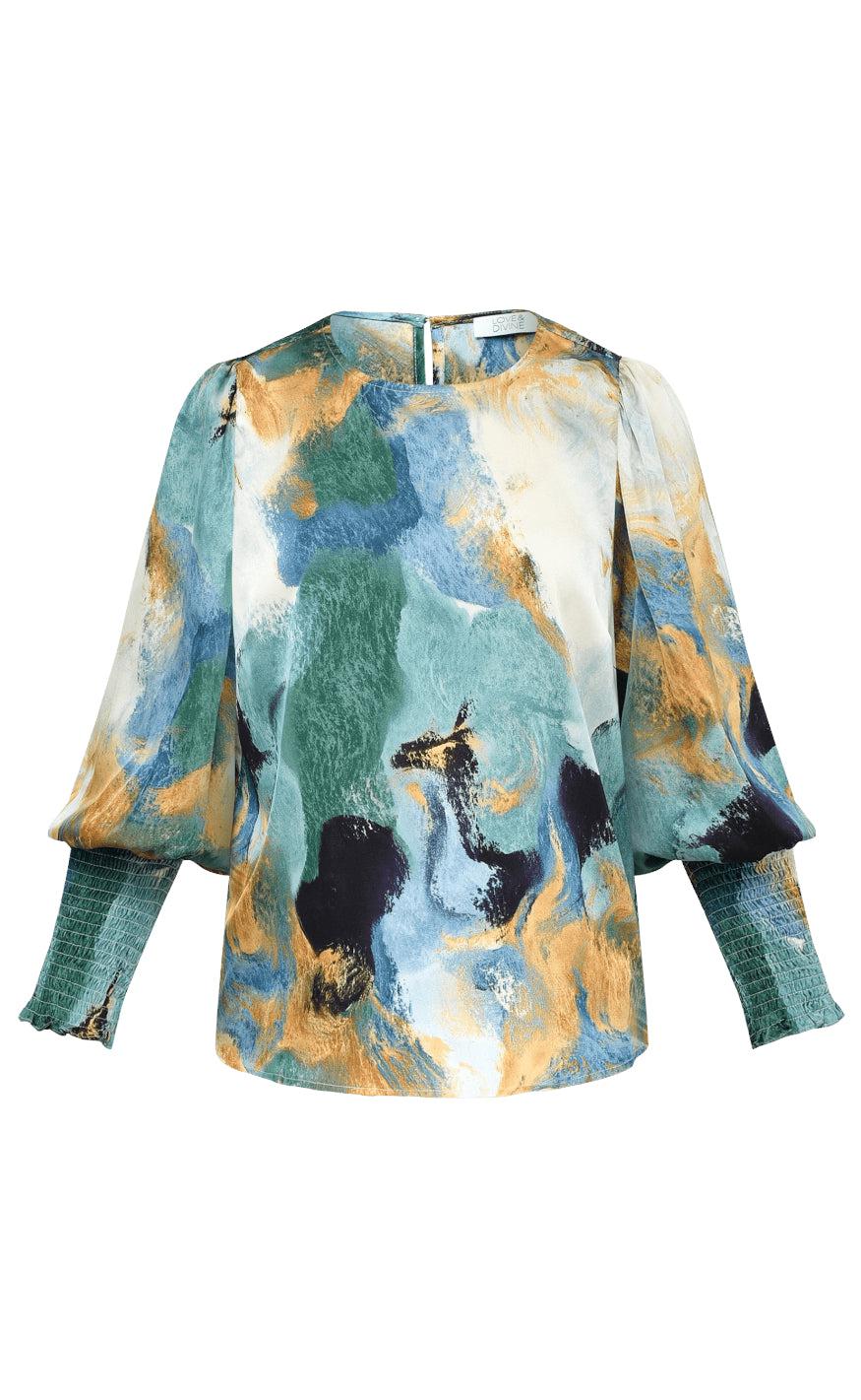 Love Divine Bluse Love738- Multi Painting