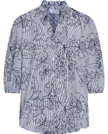 Love   Divine Bluse Love456-  Stripe Flower