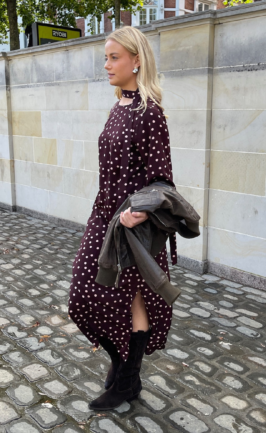 Love Divine Kjole Love1421-  Bordeaux Dot