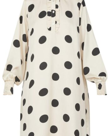 Love   Divine Kjole Love876-  Cream Dot