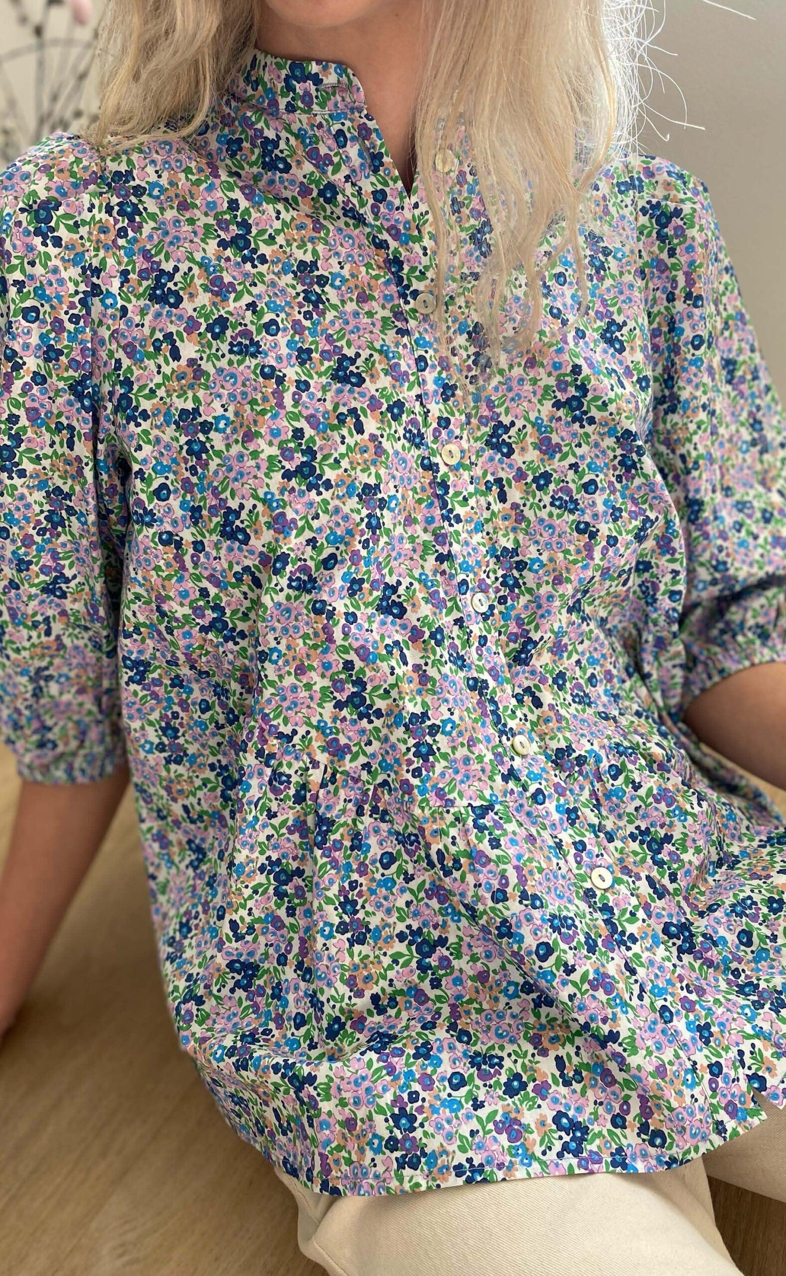 Love Divine Skjorte Love621- Multi Flower