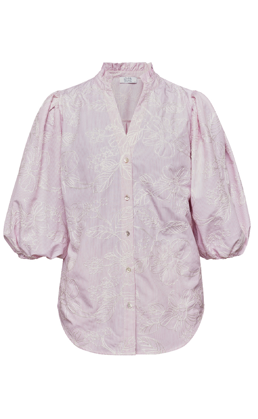 Love Divine Skjorte Love456- Pink Stripe