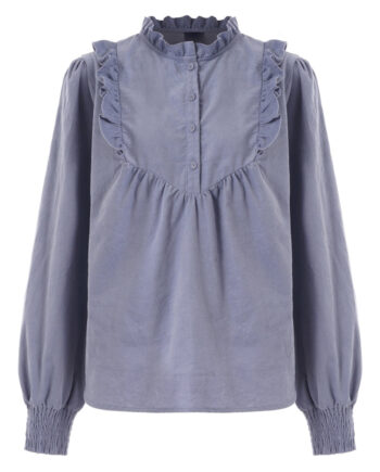 Luxzuz Bluse Josefia Faded Denim