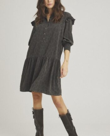 Luxzuz Kjole Bertariana Charcoal