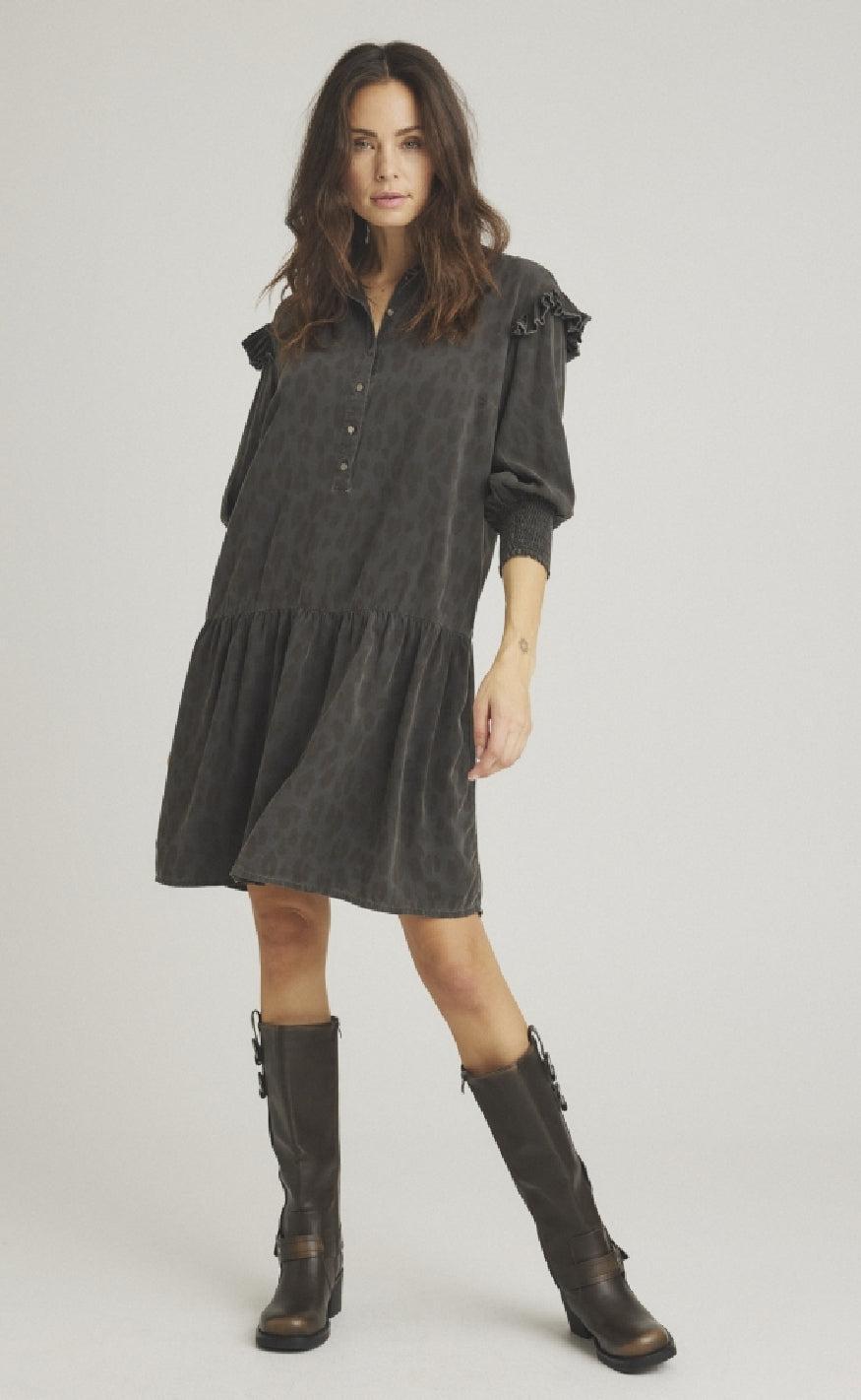 Luxzuz Kjole Bertariana Charcoal