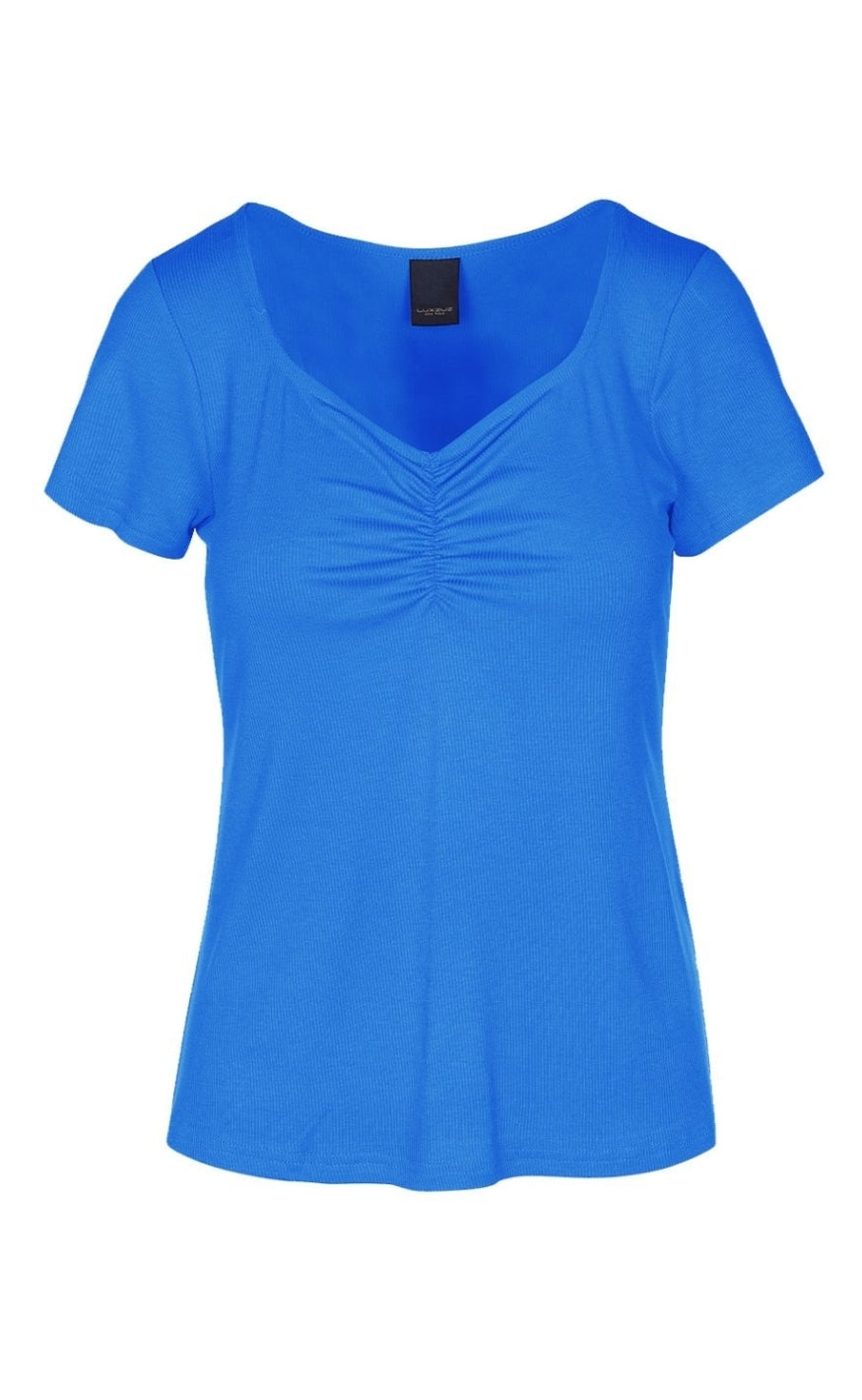 Luxzuz -shirt Klaudine Brilliant Blue
