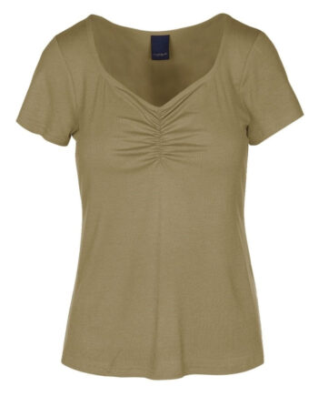 Luxzuz  -shirt Klaudine Olive Dab