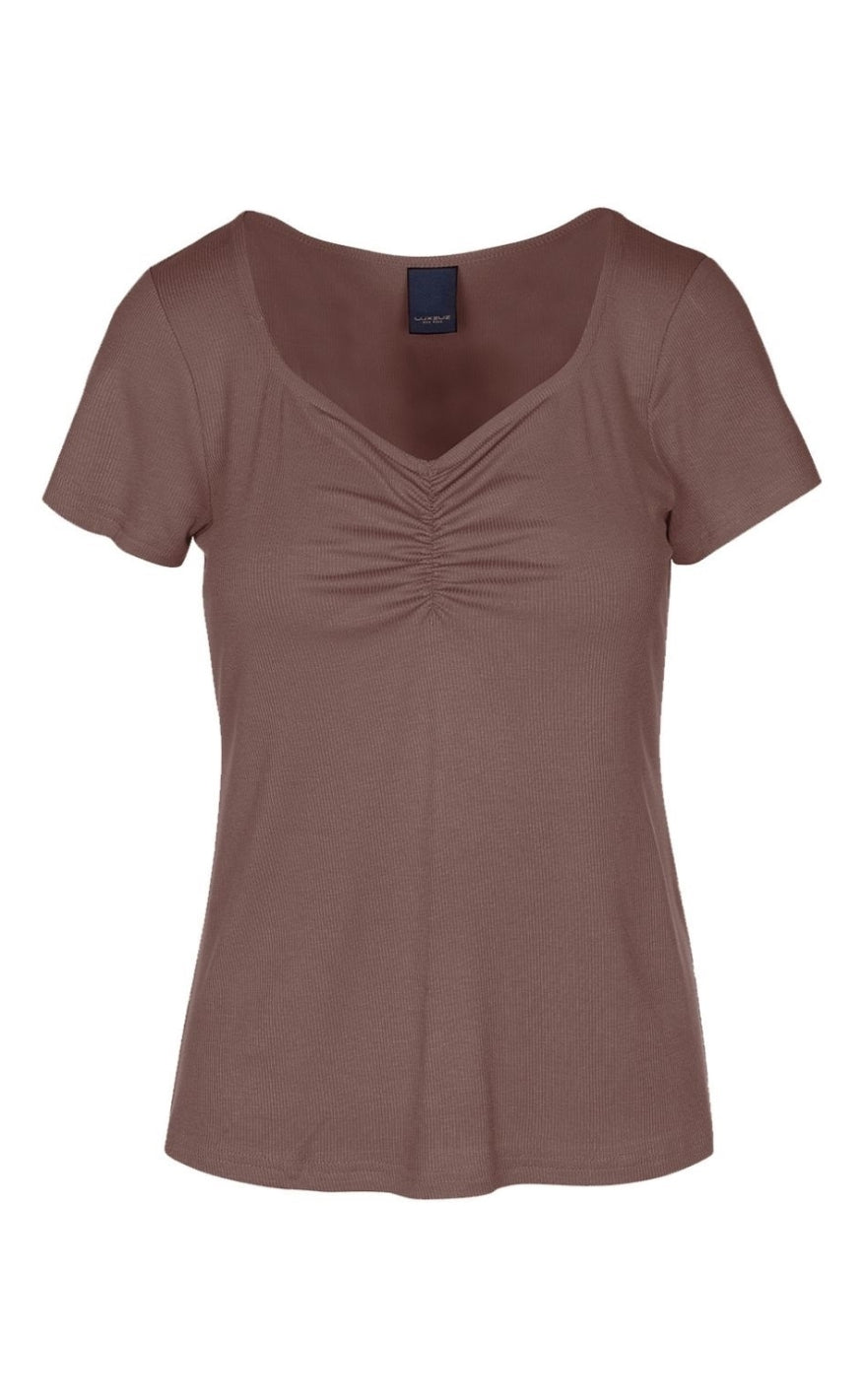 Luxzuz -shirt Klaudine Pine Bark