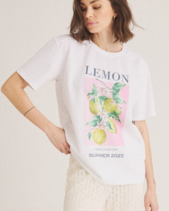 Luxzuz  -shirt Lemo White