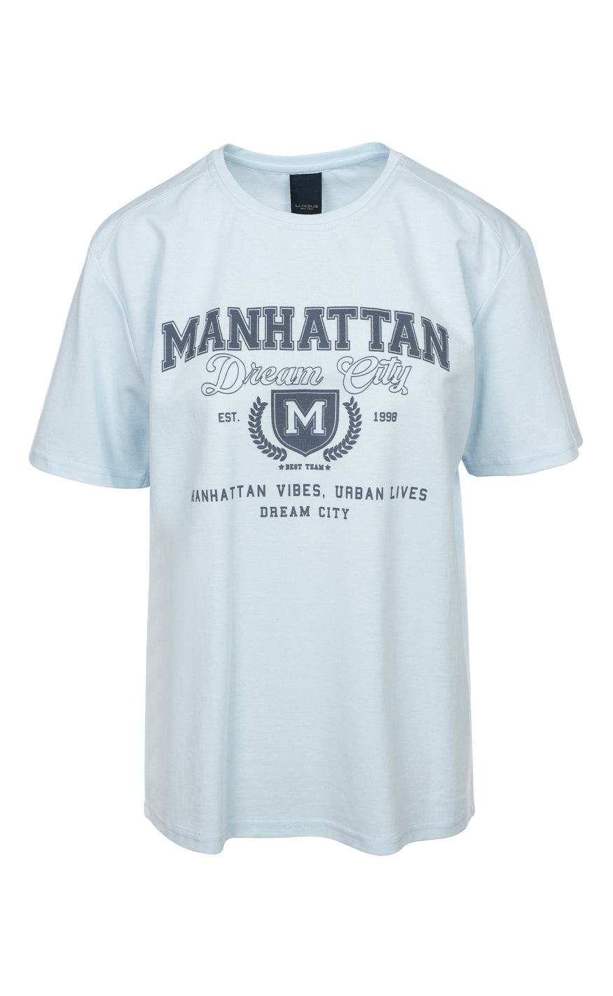 Luxzuz -shirt Mata Baby Blue