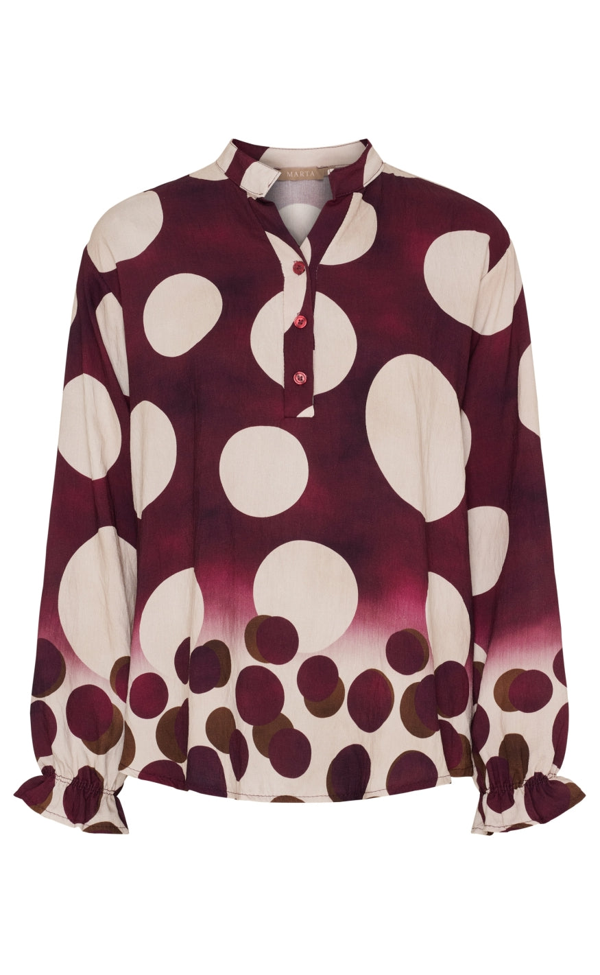 Marta Du Chateau Bluse Aspen Vino