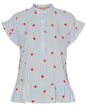 Marta Du Chateau Bluse 5805 Clia Celeste Heart