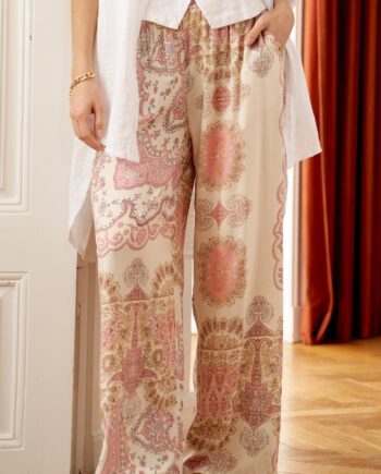 Marta Du Chateau Bukser Grethe Print Rosa