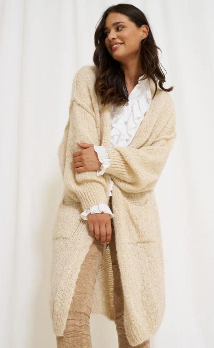 Marta Du Chateau Cardigan Vega Beige