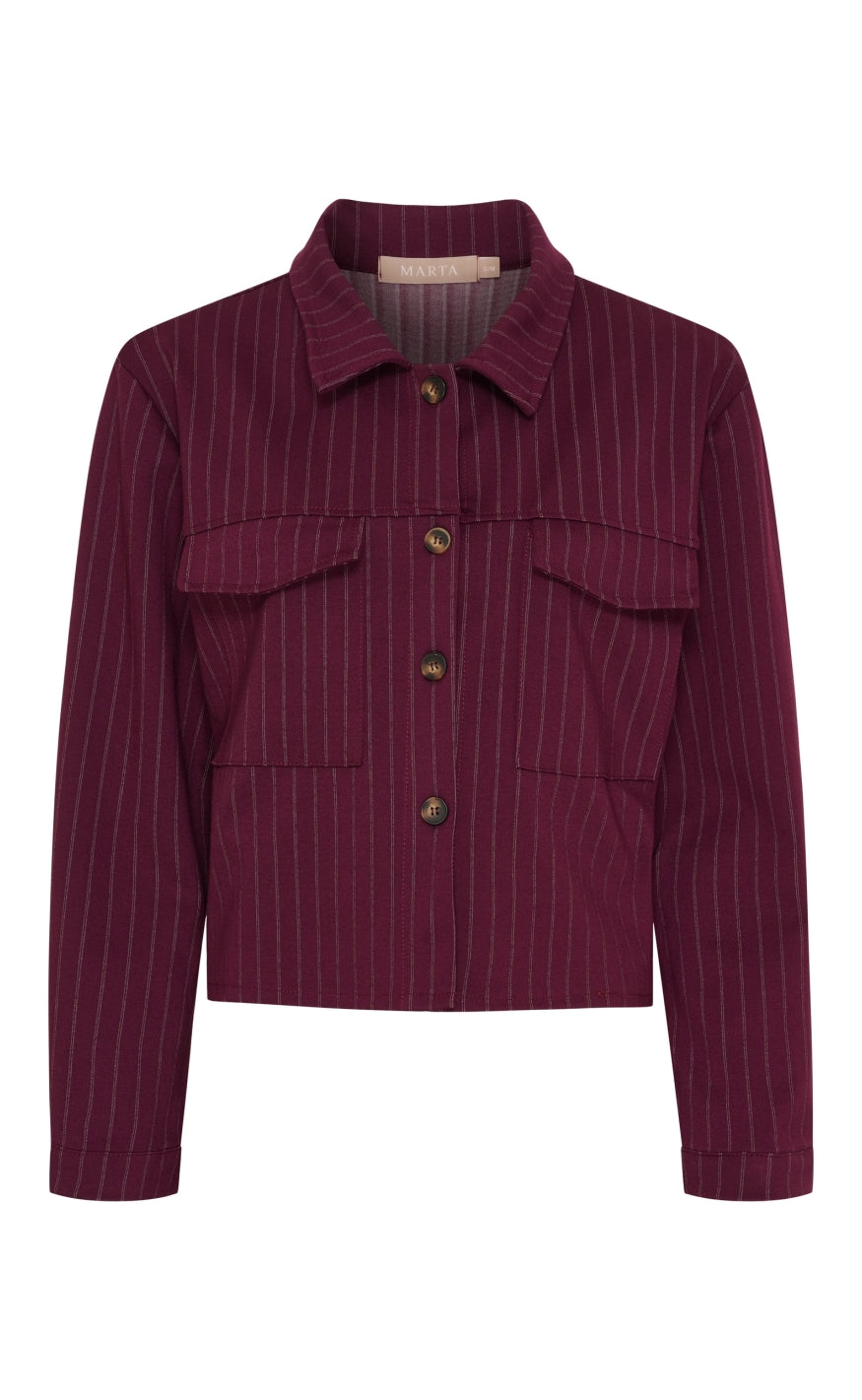 Marta Du Chateau Jakke Opal Bordeaux