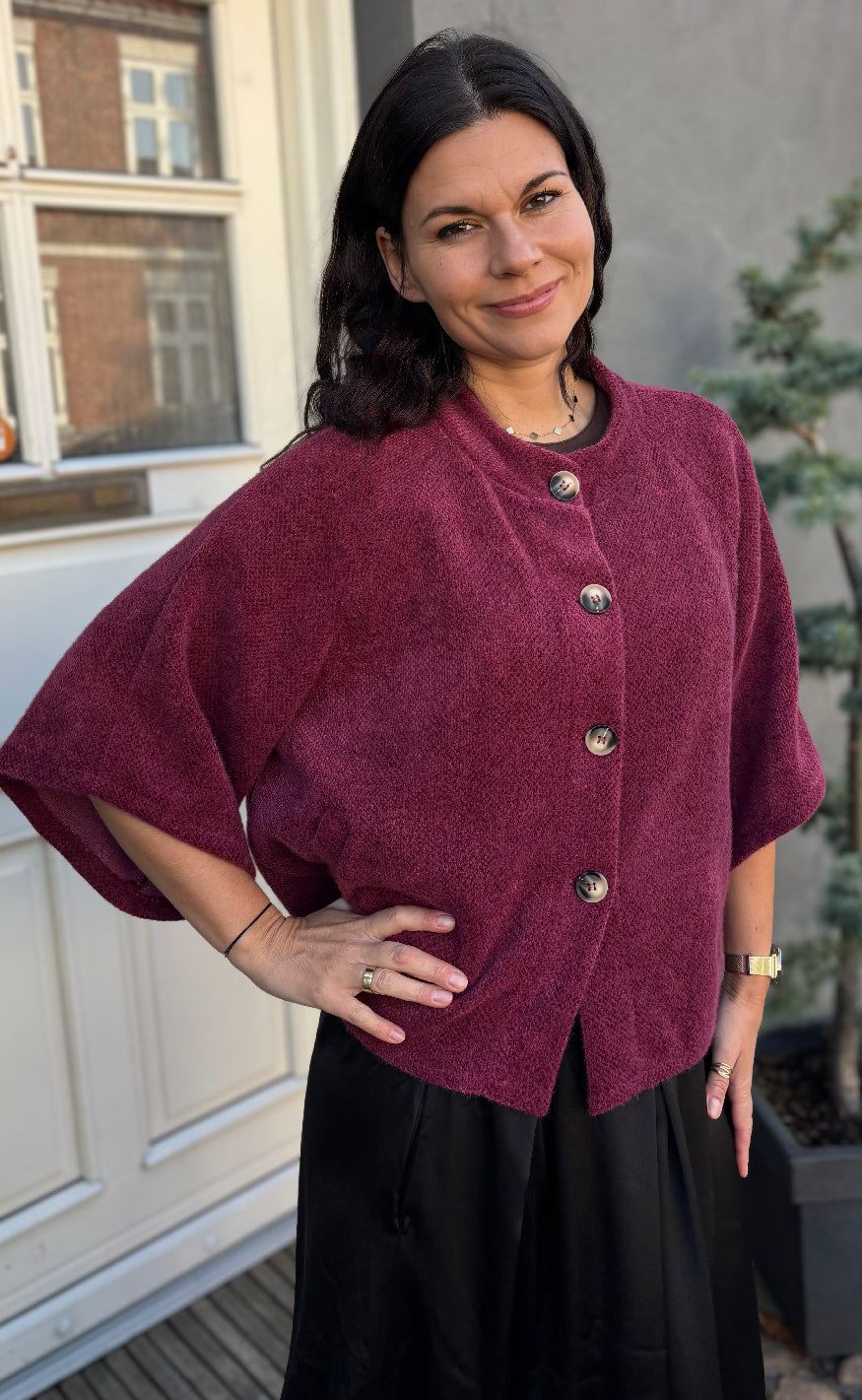 Marta Du Chateau Jakke Thunder Bordeaux