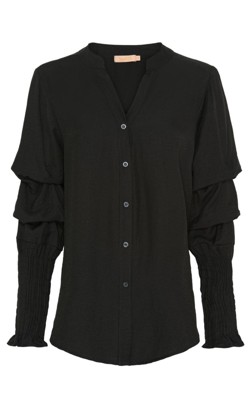 Marta Du Chateau Skjorte 3639 Aisha Black