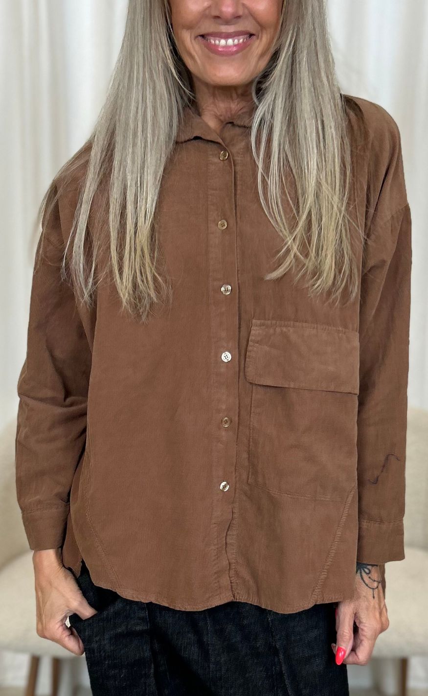 Marta Du Chateau Skjorte Giselle Dark Camel