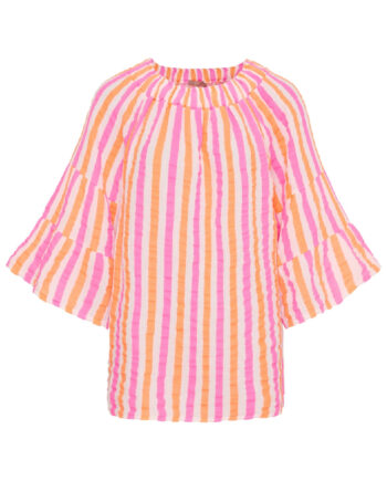 Marta Du Chateau Skjorte Putte Orange Fuxia Stripe