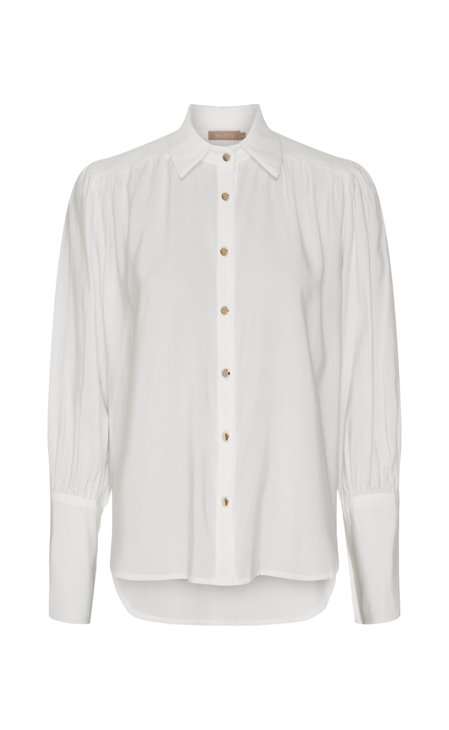 Marta Du Chateau Skjorte Rhea Offwhite