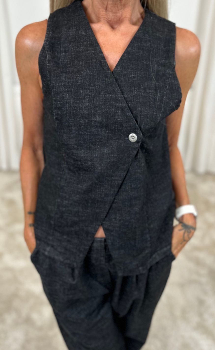 Marta Du Chateau Vest Carmille Black