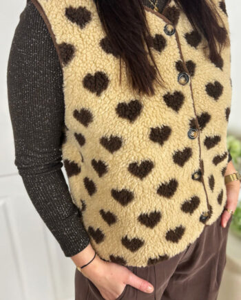 Marta Du Chateau Vest Dahlia Camello Moro