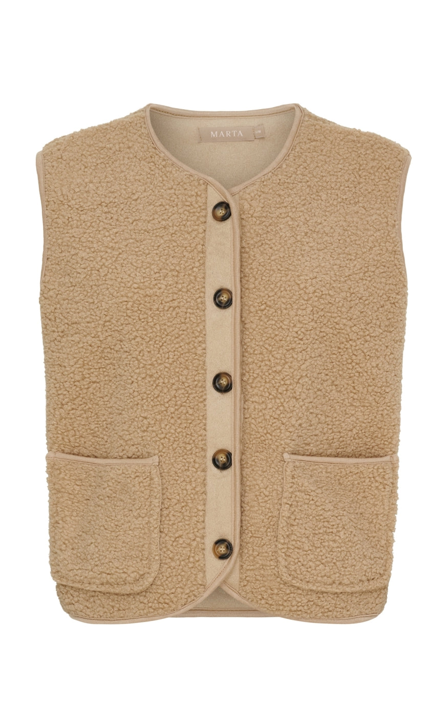 Marta Du Chateau Vest Emmie Camel