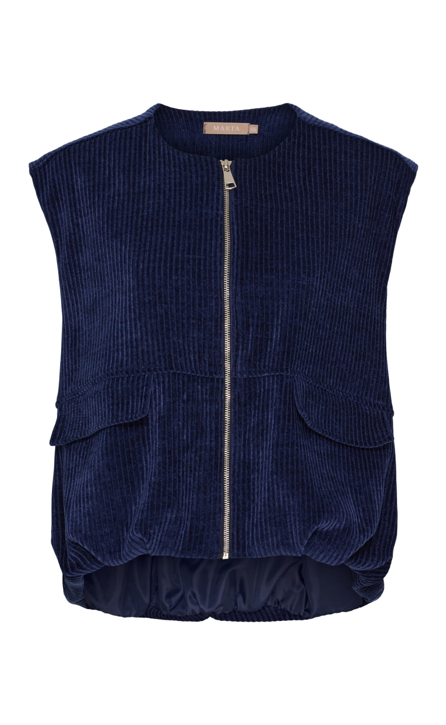 Marta Du Chateau Vest Freya Bluenavy