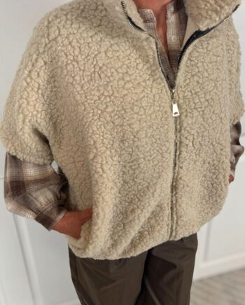 Marta Du Chateau Vest Johanna Beige