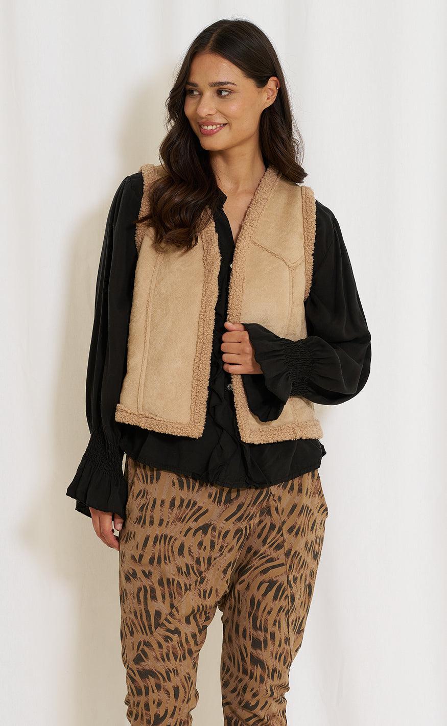 Marta Du Chateau Vest 85552 Johanne Beige