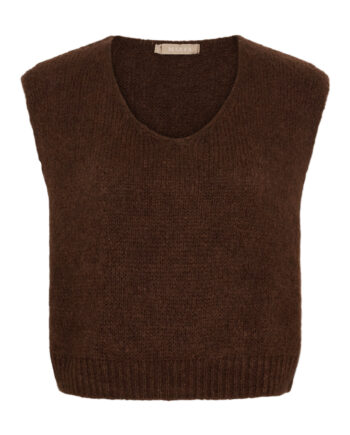 Marta Du Chateau Vest Marlene Chocolate