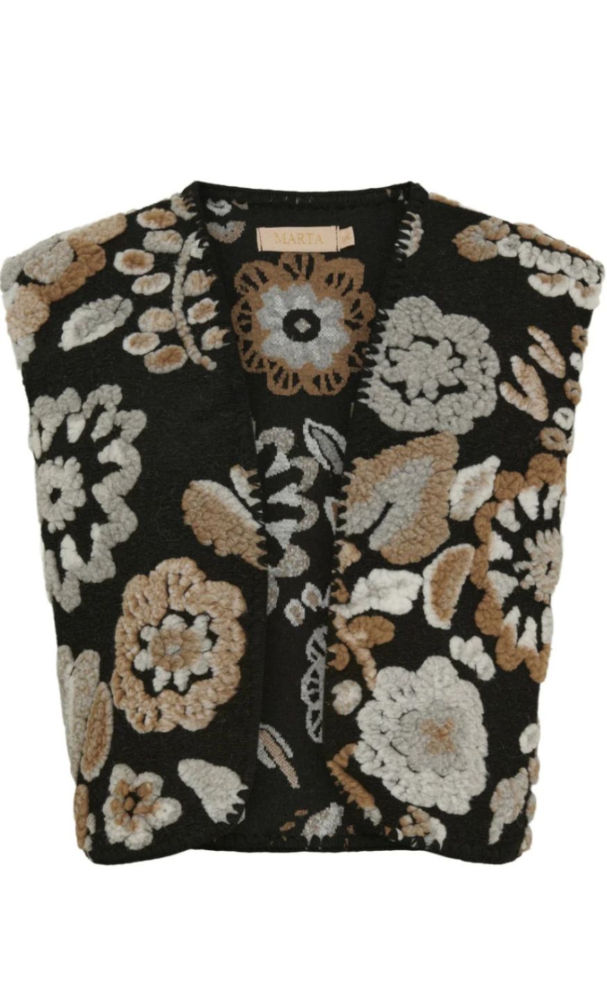 Marta Du Chateau Vest Pilar Black