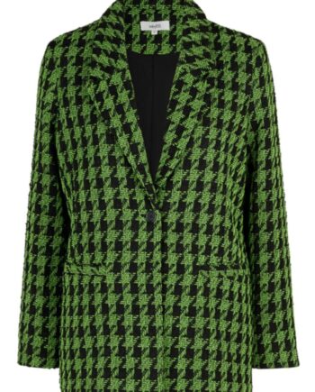 Mbym Blazer Maeva-  Kiwi Houndstooth