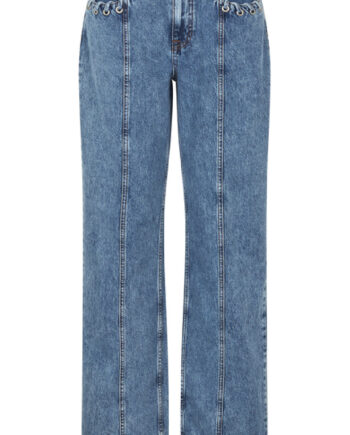 Mbym Bukser Wallia-  Mid Blue Vintage