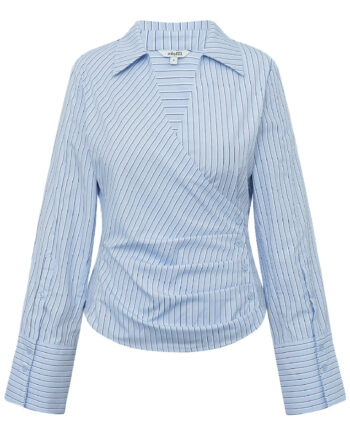 Mbym Skjorte Gerri-  Blue Navy Stripe