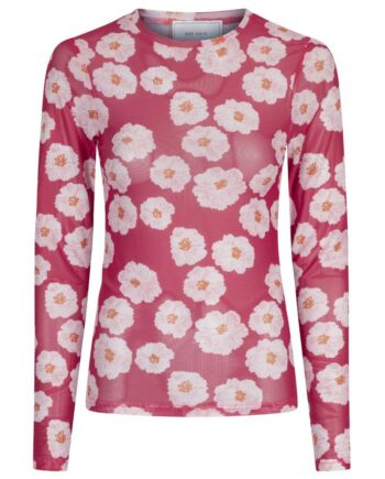 Neo Noir Blouse Ella Poppy Mesh Pink