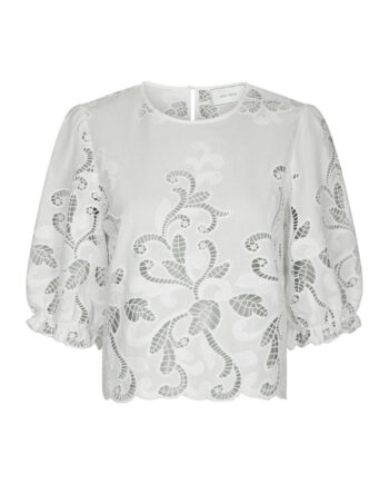 Neo Noir Bluse Fia Embrodery White