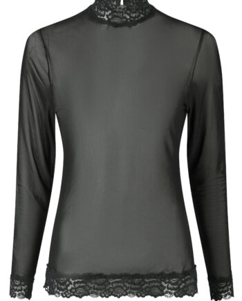 Neo Noir Bluse Liza Mesh Lace Black