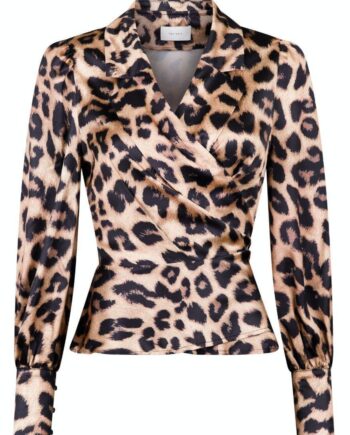 Neo Noir Bluse Maura Leo Leopard