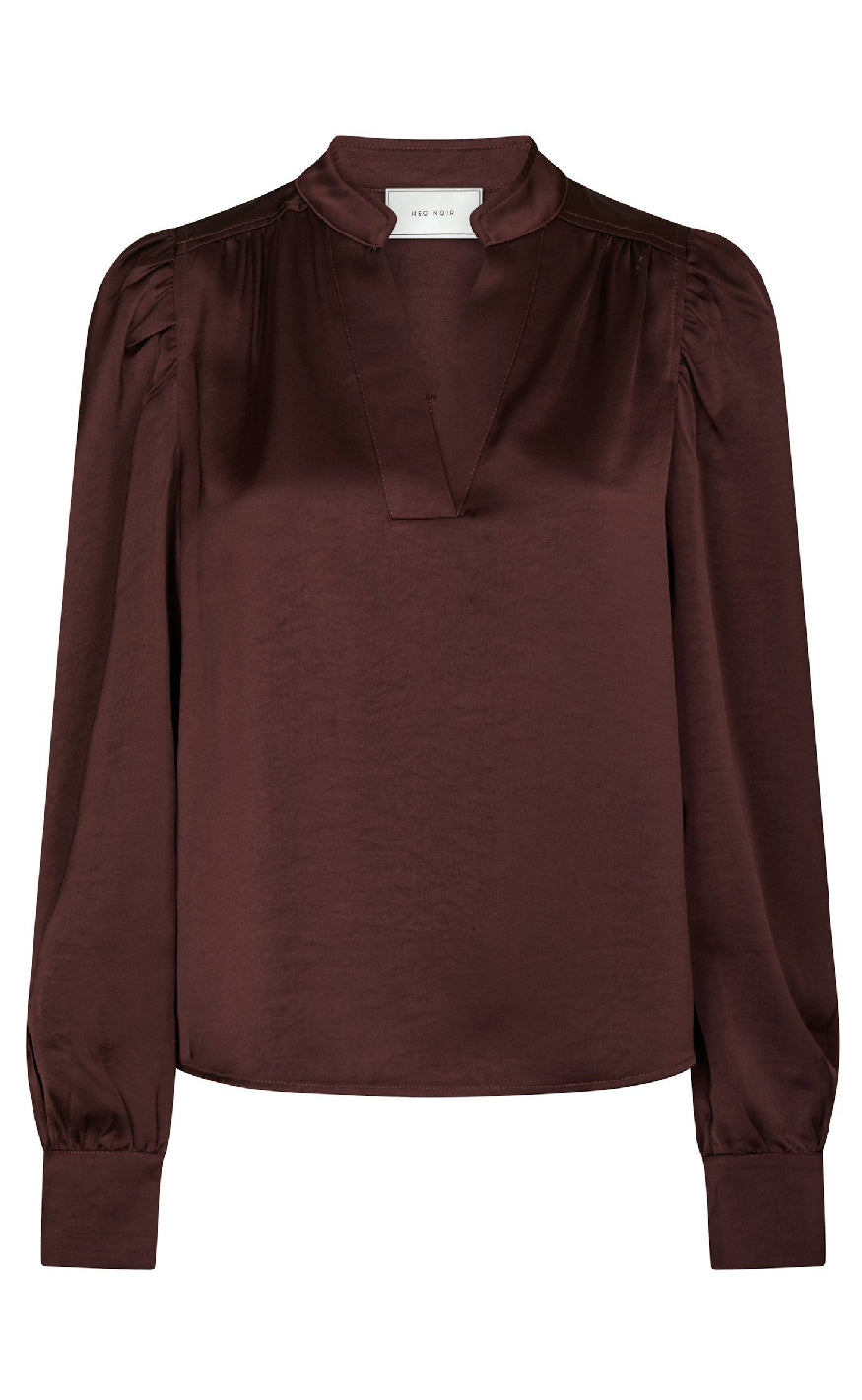 Neo Noir Bluse Rosslyn Heavy Sateen Burgundy