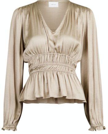 Neo Noir Bluse Star Sateen Sand