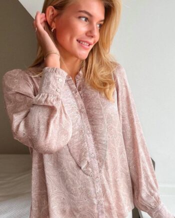 Neo Noir Bluse Zola Flowy Dusty Rose