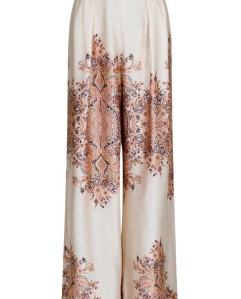 Neo Noir Bukser Mana Paisley Creme
