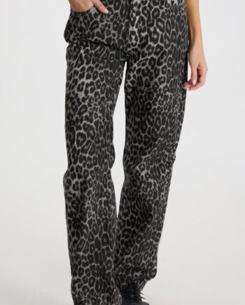 Neo Noir Bukser Simona Grey Leopard