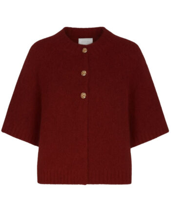 Neo Noir Cardigan Benuta Fluffy Dark Red