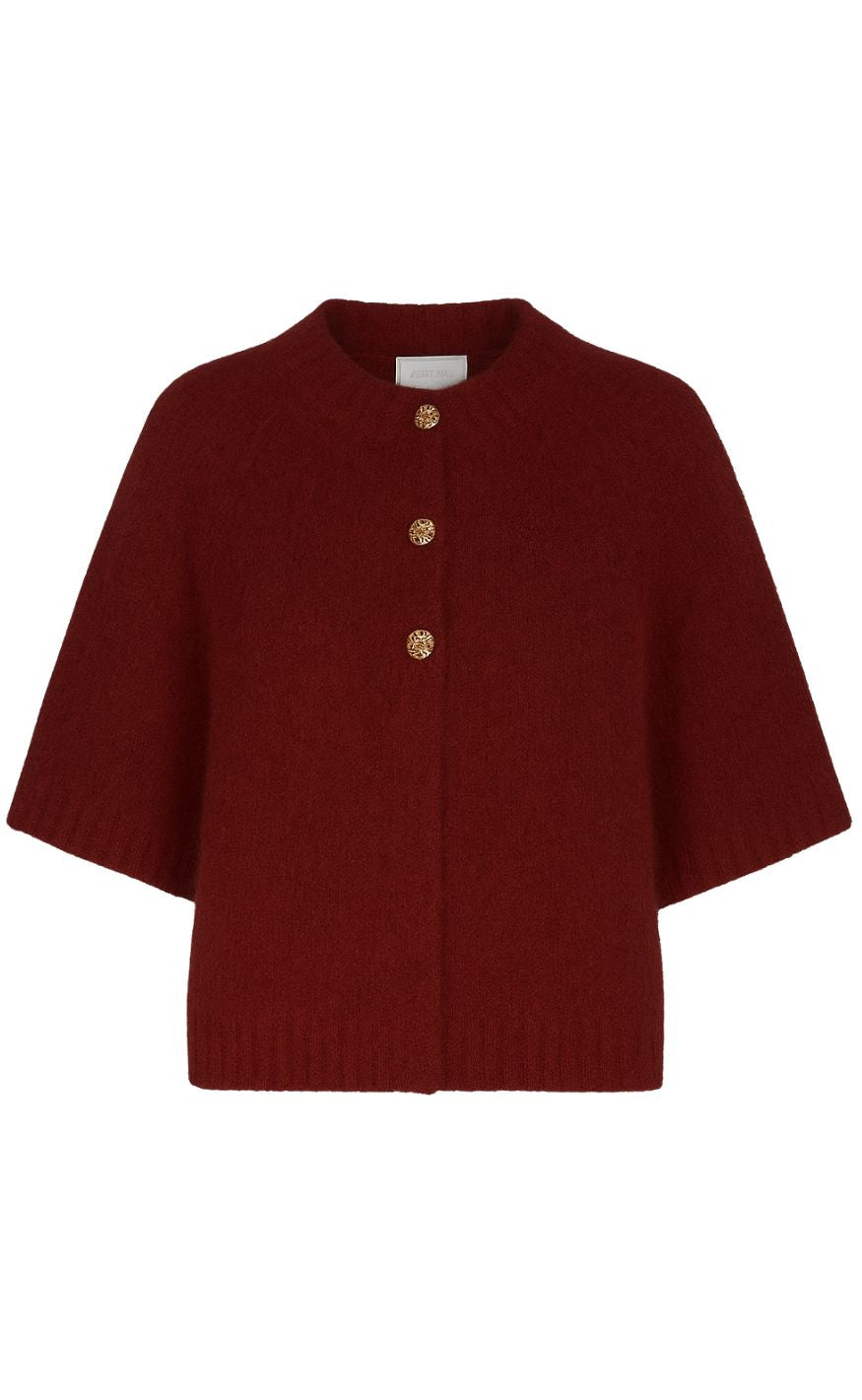 Neo Noir Cardigan Benuta Fluffy Dark Red