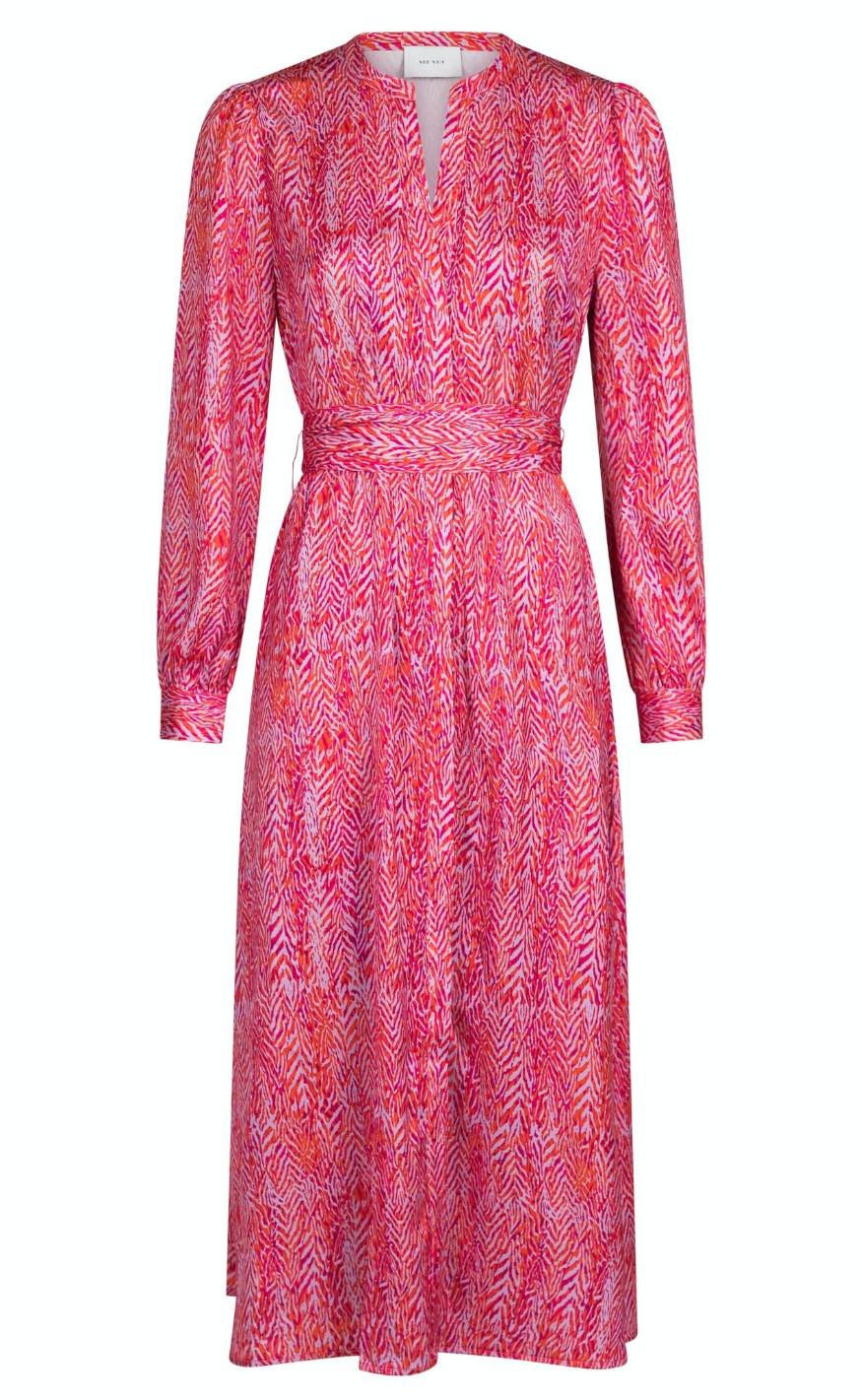 Neo Noir Kjole Cilian Ditsy Glow Pink