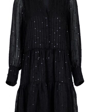 Neo Noir Kjole Frei Glitter Stripe Black