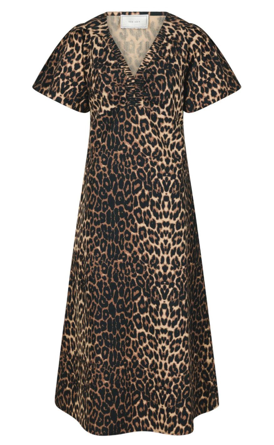 Neo Noir Kjole Illana Leopard